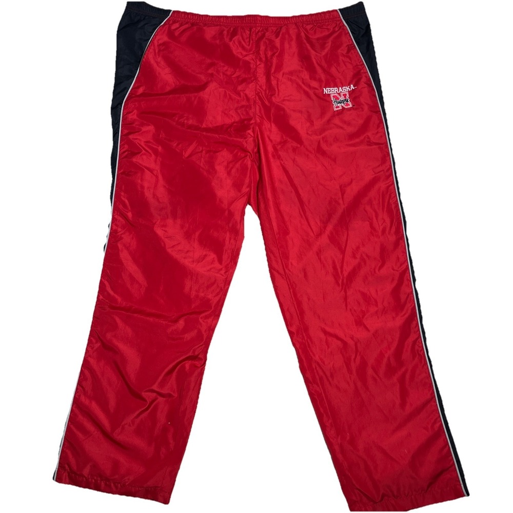 Nebraska Cornhuskers Joggers Warm Up Men's XL NCAA Football Zip Legs Red Oak